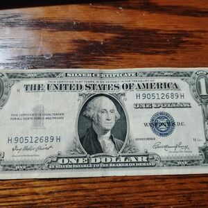 1935 E $1 Dollar Silver Certificate H&H SERIAL NUMBER,, Rare